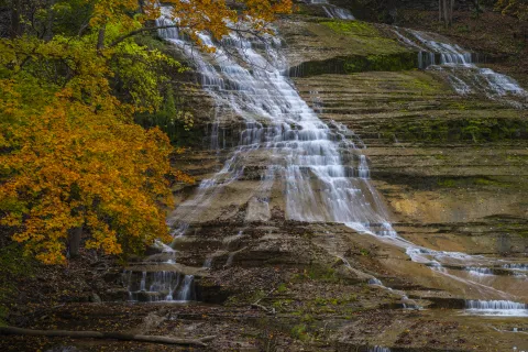 Buttermilk Falls in Ithaca, NY
